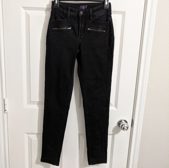 NYDJ Alina Zipper Legging Super Skinny Jeans 0 - Picture 4 of 7
